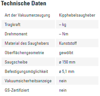 Info Sauger mit Kipphebel